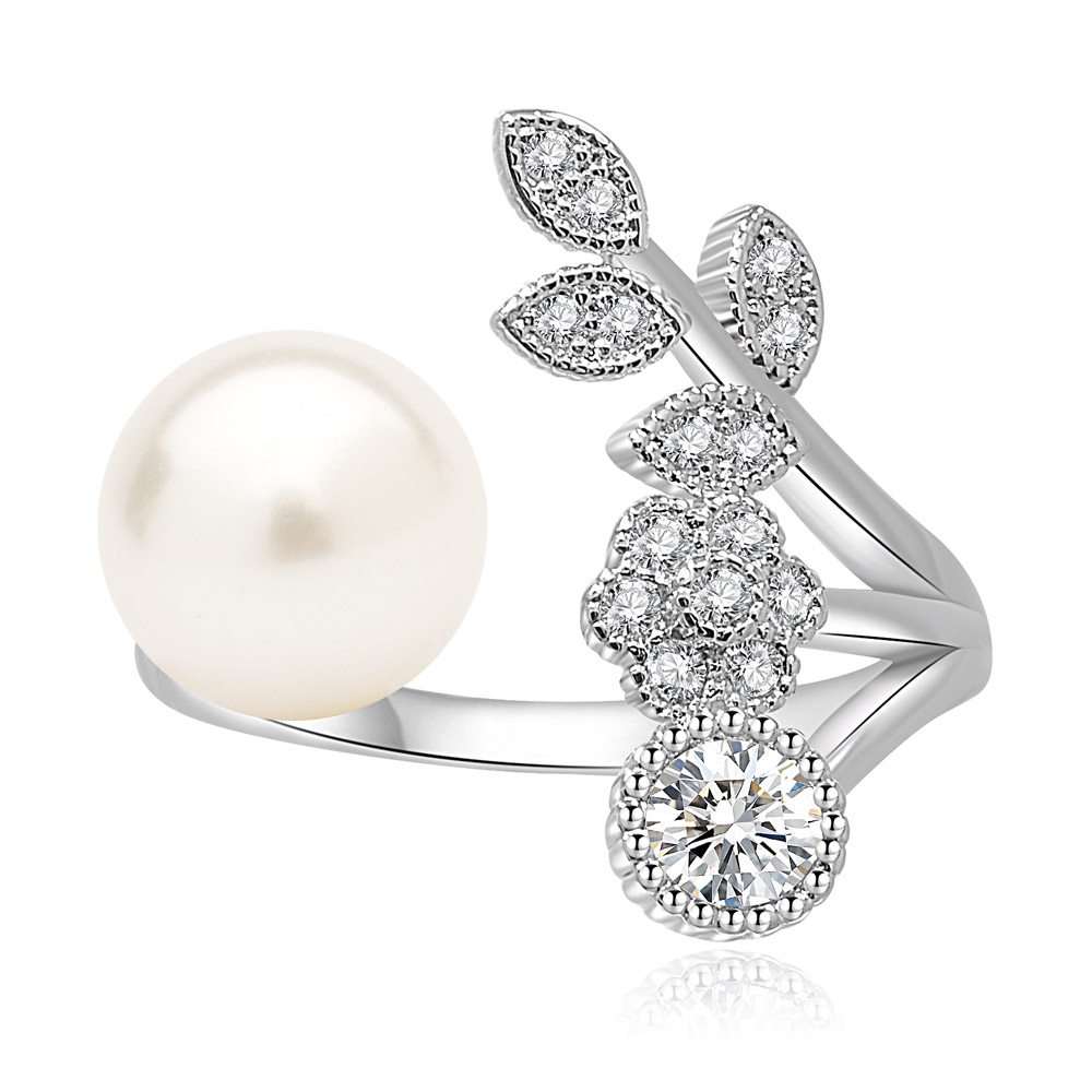 Adjustable Pearl Allure Ring